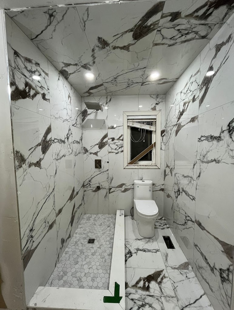 Spa-style ensuite bathroom renovation in a Muskoka cottage