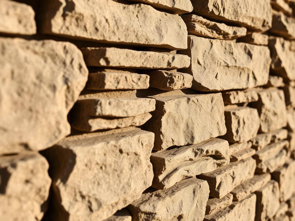 Muskoka mason setting fieldstone and granite veneer by hand
